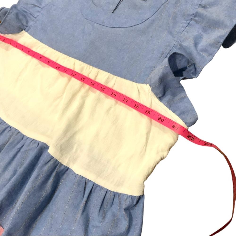 Entro Ruffle Sleeve Color Block Blouse - Picture 12 of 14